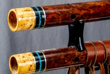 Redwood Burl Native American Flute, Minor, Mid A-4, #N3Ka (7)